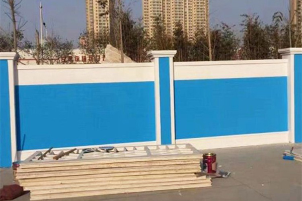 工程建筑临时水泥板围墙使用效果图 工程建筑临时水泥板围墙使用效果图