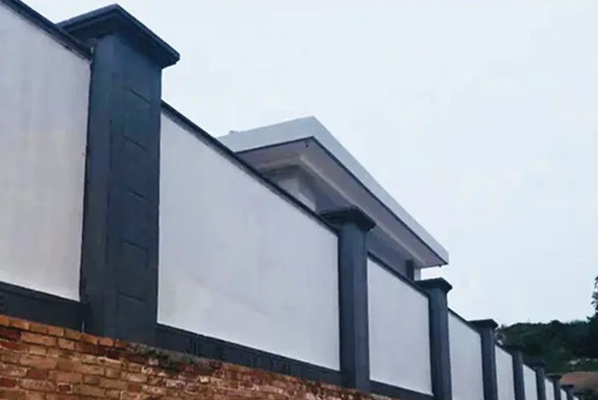 庭院水泥板围墙使用效果图 庭院水泥板围墙使用效果图