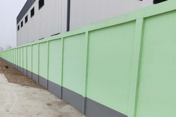 工厂水泥板围墙建设效果图 工厂水泥板围墙建设效果图